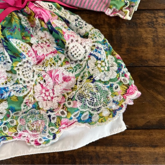 Bonnie Baby Pink Stripe and Floral Dress - Picture 6 of 7